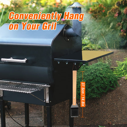 SIMPLETASTE Grill Brush and Scraper, BBQ Grill Cleaning Brush Kit, Safe Wire Scrubber, Universal Fit BBQ Cleaner Accessories for All Grates - CookCave