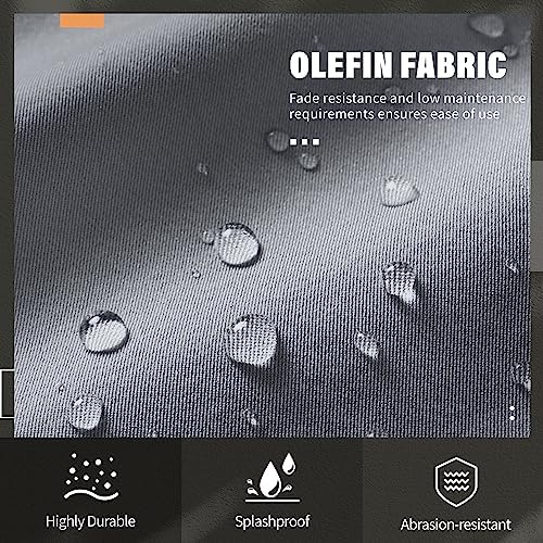 Solaste Outdoor Couch Aluminum Patio Furniture Sofa, 3-Seat All-Weather Metal Outdoor Patio Furniture with Cushions,Dark Grey - CookCave