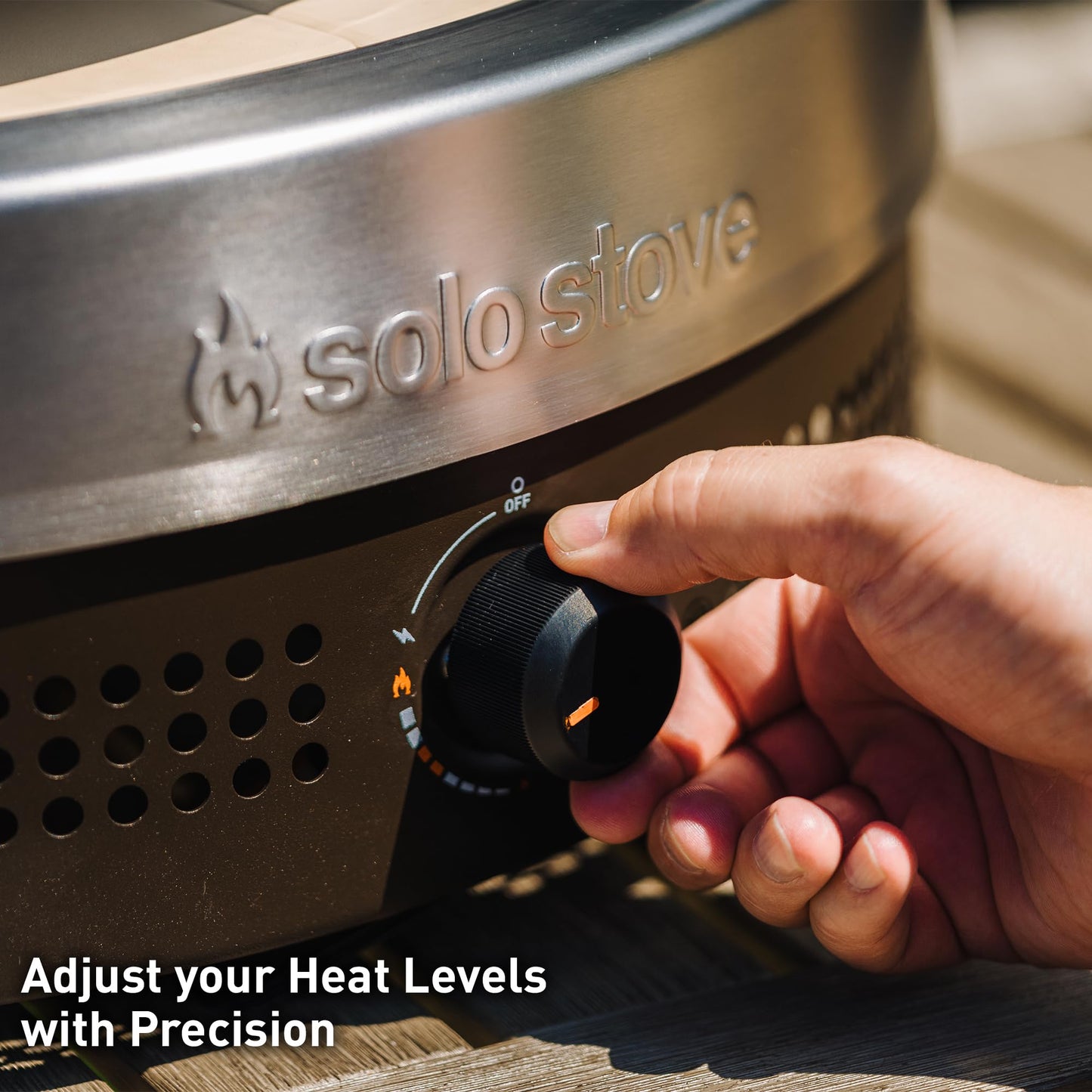 Solo Stove Pi Prime - Gas Pizza Oven with Cordierite Stone Cooking Surface - Demi-Dome Design - Wide-Mouthed Opening - Stainless Steel - CookCave