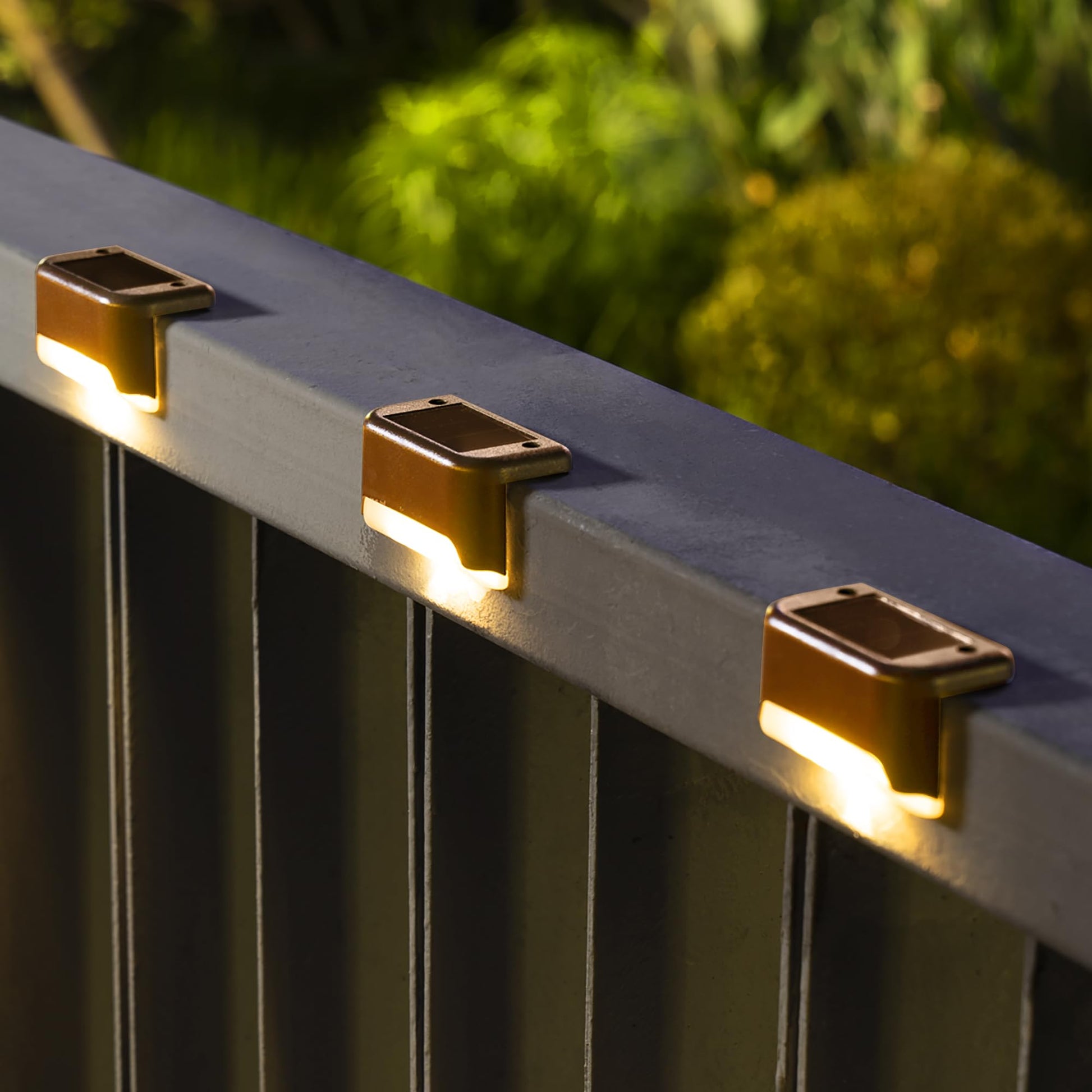 SOLPEX Solar Deck Lights Outdoor 16 Pack, Solar Step Lights Waterproof Led Solar lights for Outdoor Stairs, Step , Fence, Yard, Patio, and Pathway(Warm White) - CookCave