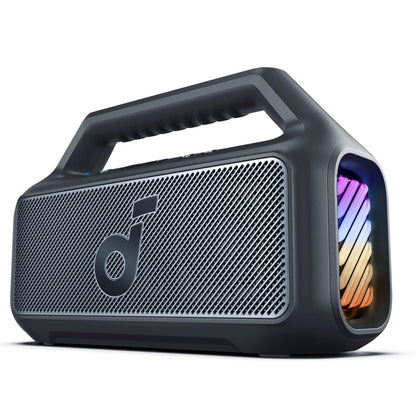 soundcore Boom 2 By Anker, Outdoor Speaker, 80W, Subwoofer, BassUp 2.0, 24H Playtime, IPX7 Waterproof, Floatable, RGB Lights, USB-C, Custom EQ, Bluetooth 5.3, Portable for Camping, Beach, and Backyard - CookCave