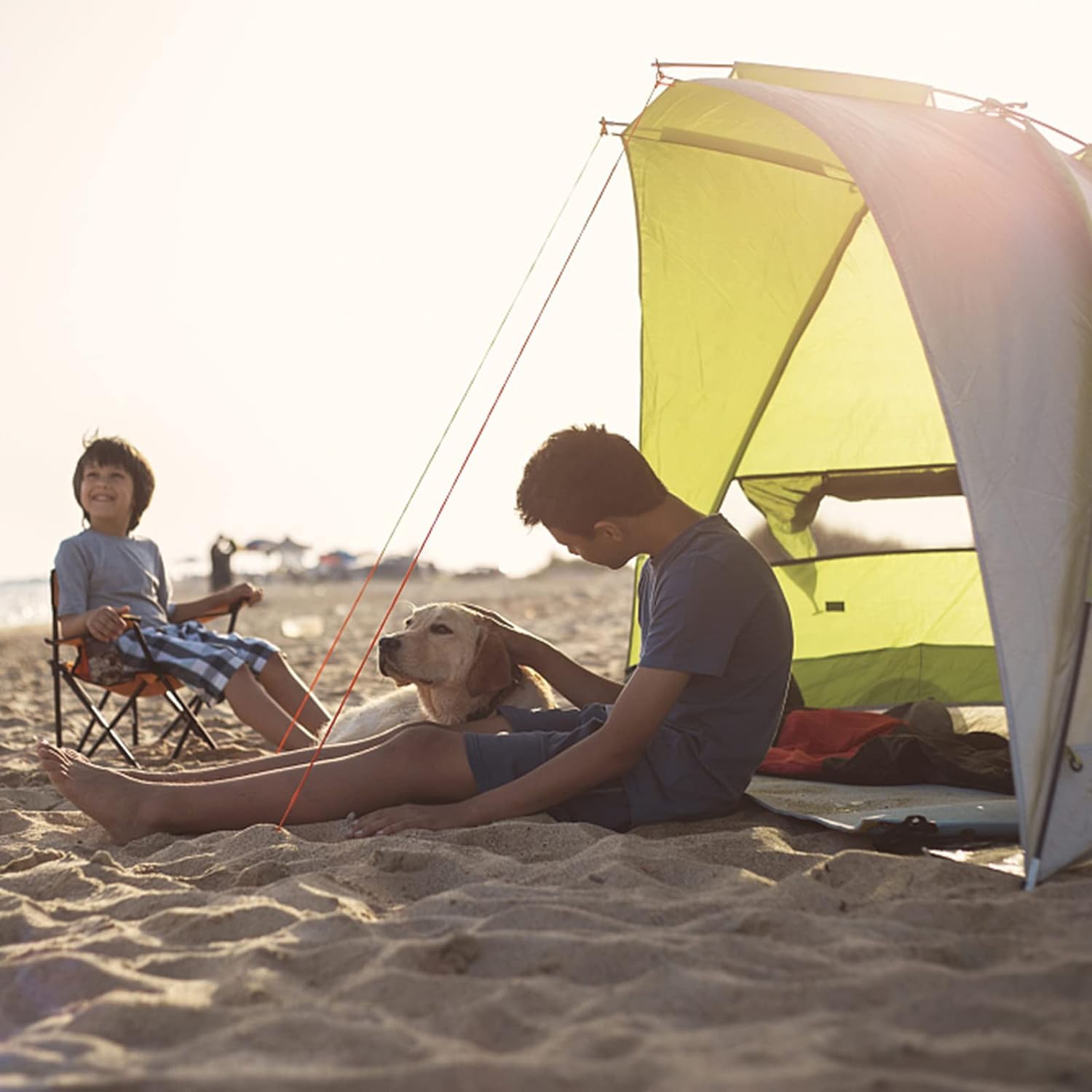 Sport-Brella Super-Brella SPF 50+ Sun and Rain Canopy Umbrella for Camping, Beach and Sports Events (8-Foot, Blue) - CookCave