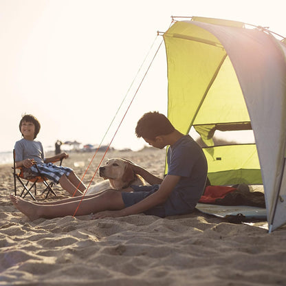 Sport-Brella Super-Brella SPF 50+ Sun and Rain Canopy Umbrella for Camping, Beach and Sports Events (8-Foot, Blue) - CookCave