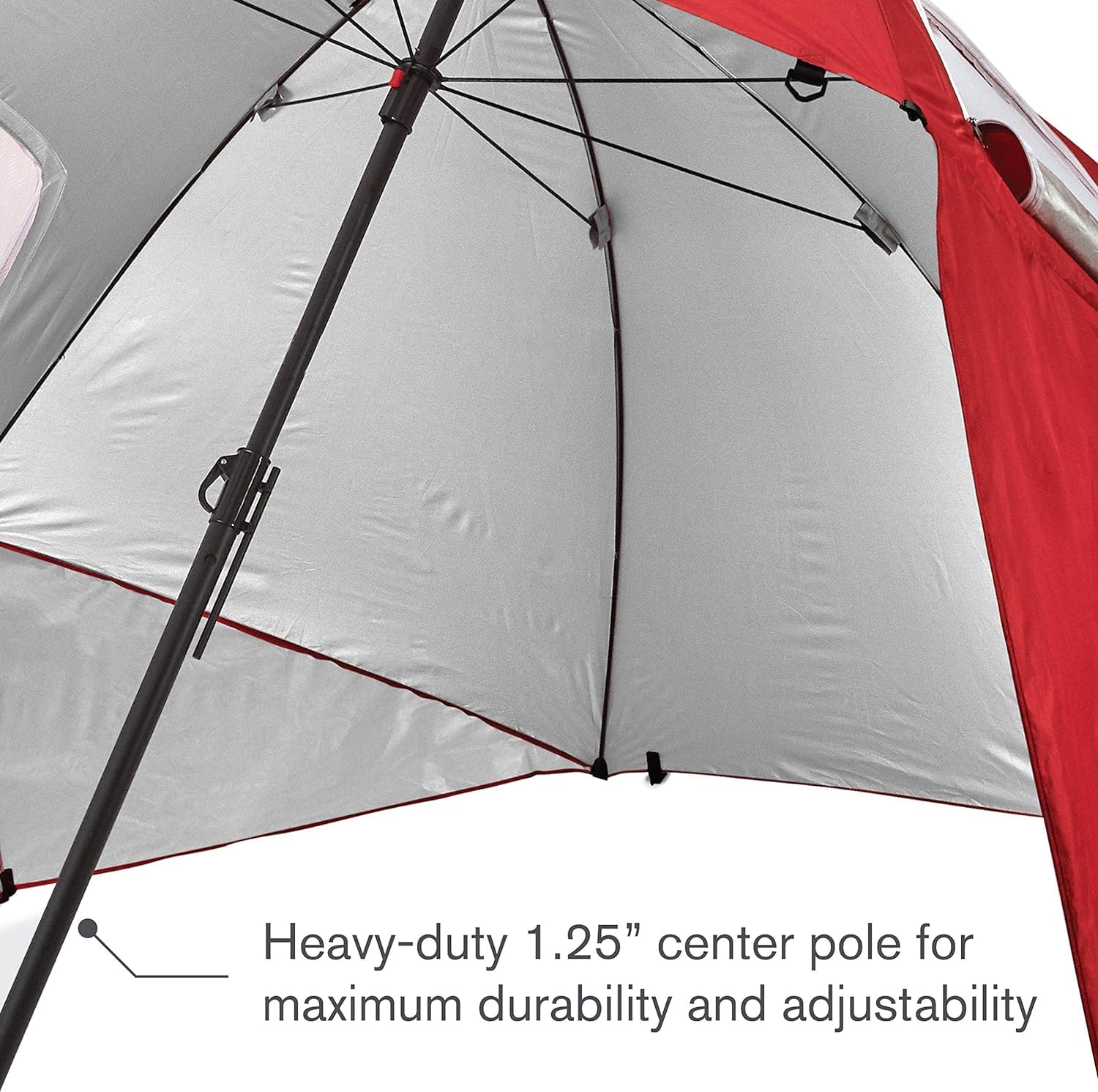 Sport-Brella Super-Brella SPF 50+ Sun and Rain Canopy Umbrella for Camping, Beach and Sports Events (8-Foot, Blue) - CookCave