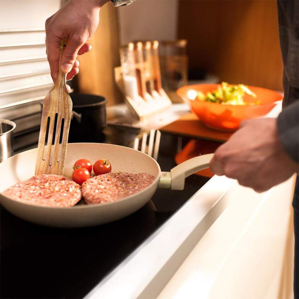 Spurtle Set, Natural Acacia Wooden Kitchen Utensils Set of 4, Wooden Spoons Utensils for Cooking, stirring, Mixing, Serving, spurtles kitchen tools as seen on tv for NonSick Cookware - CookCave