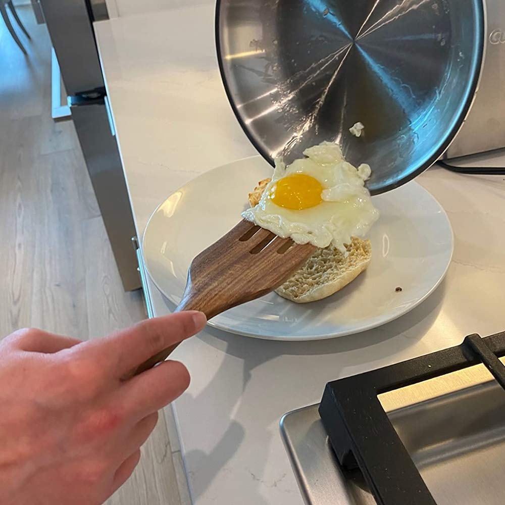 Spurtle Set, Natural Acacia Wooden Kitchen Utensils Set of 4, Wooden Spoons Utensils for Cooking, stirring, Mixing, Serving, spurtles kitchen tools as seen on tv for NonSick Cookware - CookCave