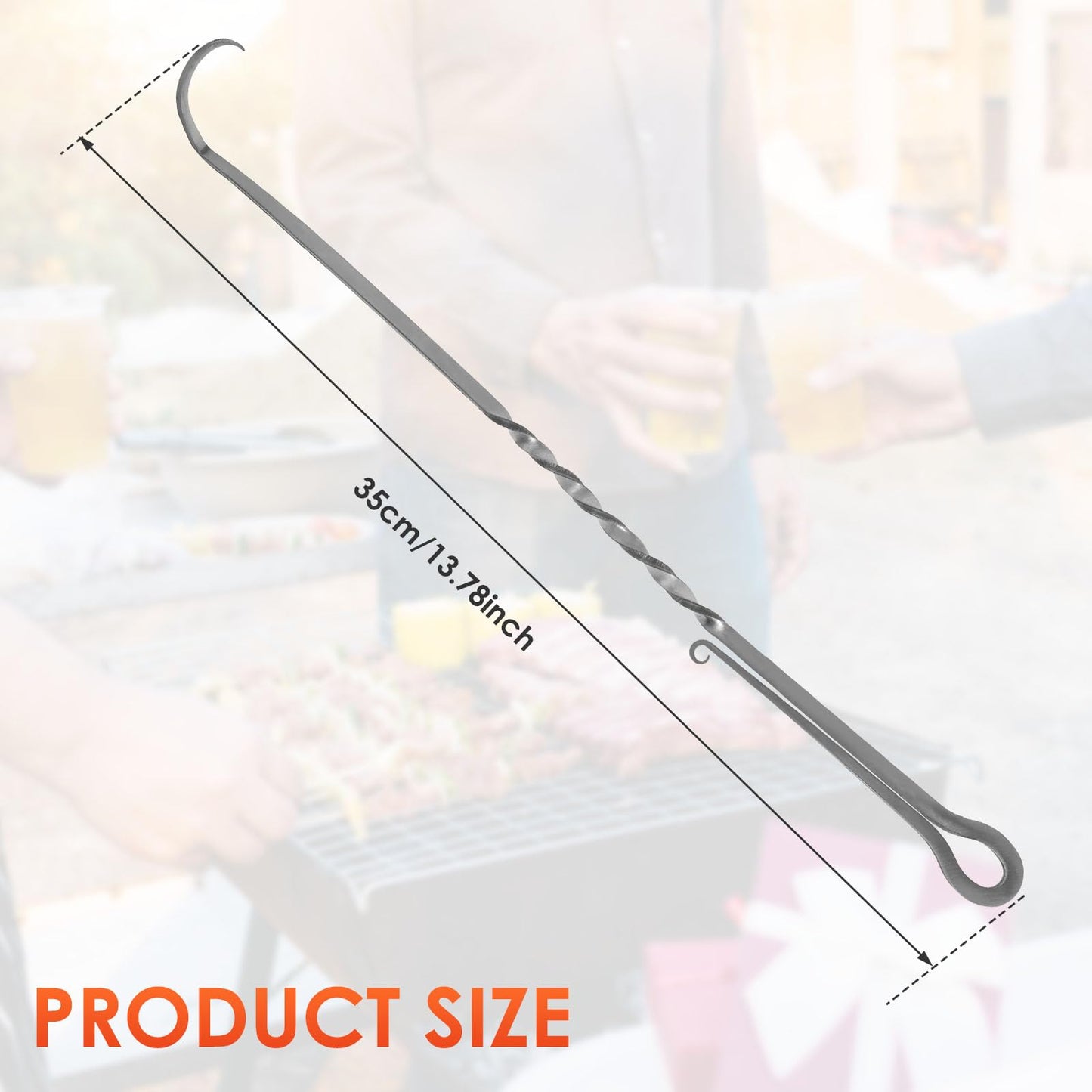 Stainless Steel BBQ Flipper Turner, Heat Resistant Meat Turner for Cooking and Grilling - CookCave