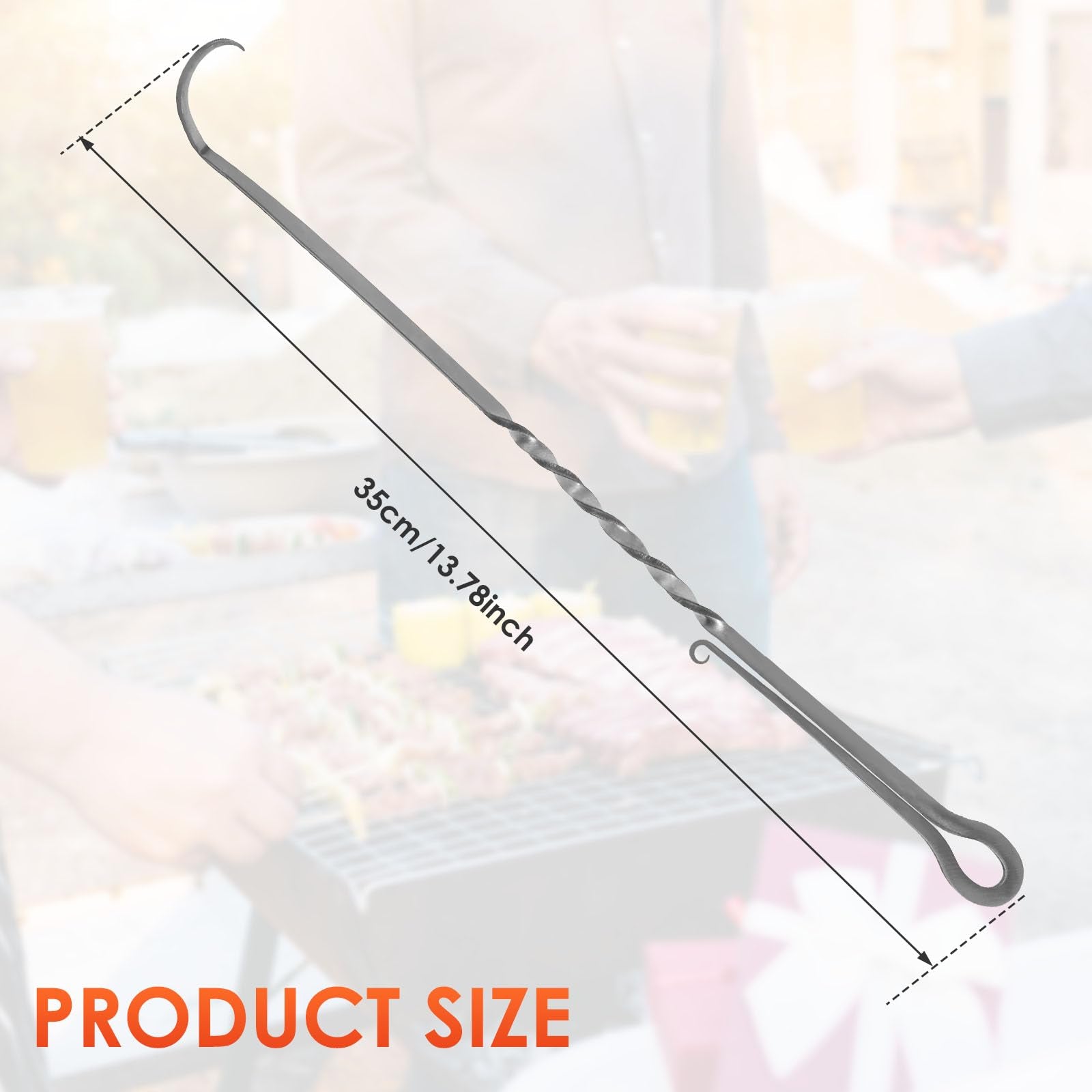 Stainless Steel BBQ Flipper Turner, Heat Resistant Meat Turner for Cooking and Grilling - CookCave