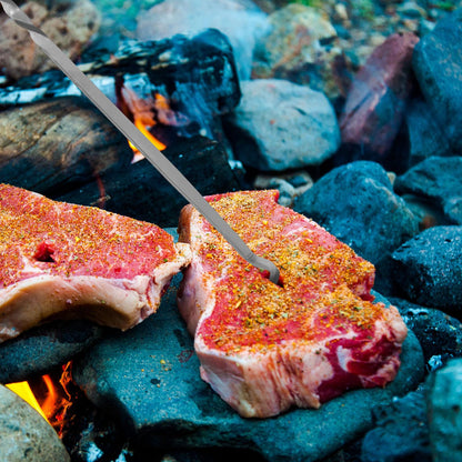 Stainless Steel BBQ Flipper Turner, Heat Resistant Meat Turner for Cooking and Grilling - CookCave