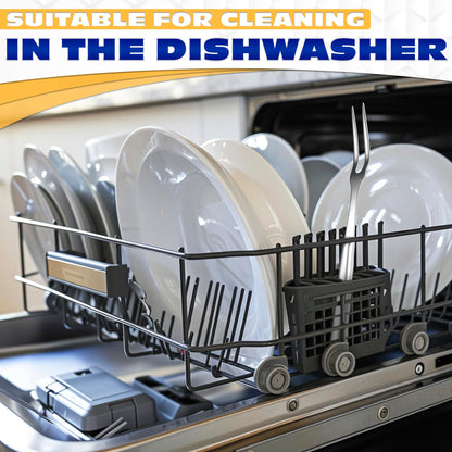 Stainless Steel Carving Fork for Meat – Two-Prong Meat Fork with Ergonomic Handle, Designed for Grilling and Serving – Durable, Easy-to-Use Design for Classic BBQ and Kitchen Tasks - CookCave