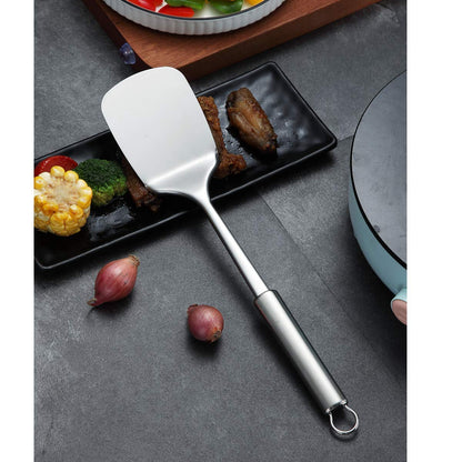 Stainless Steel Spatulas, Berglander Solid Turner,Barbecue Spatulas, Metal Spatulas Turner For Cooking, Kitchen Spatula Spatulas For Nonstick Cookware, Dishwasher Safe, Easy to Clean - CookCave