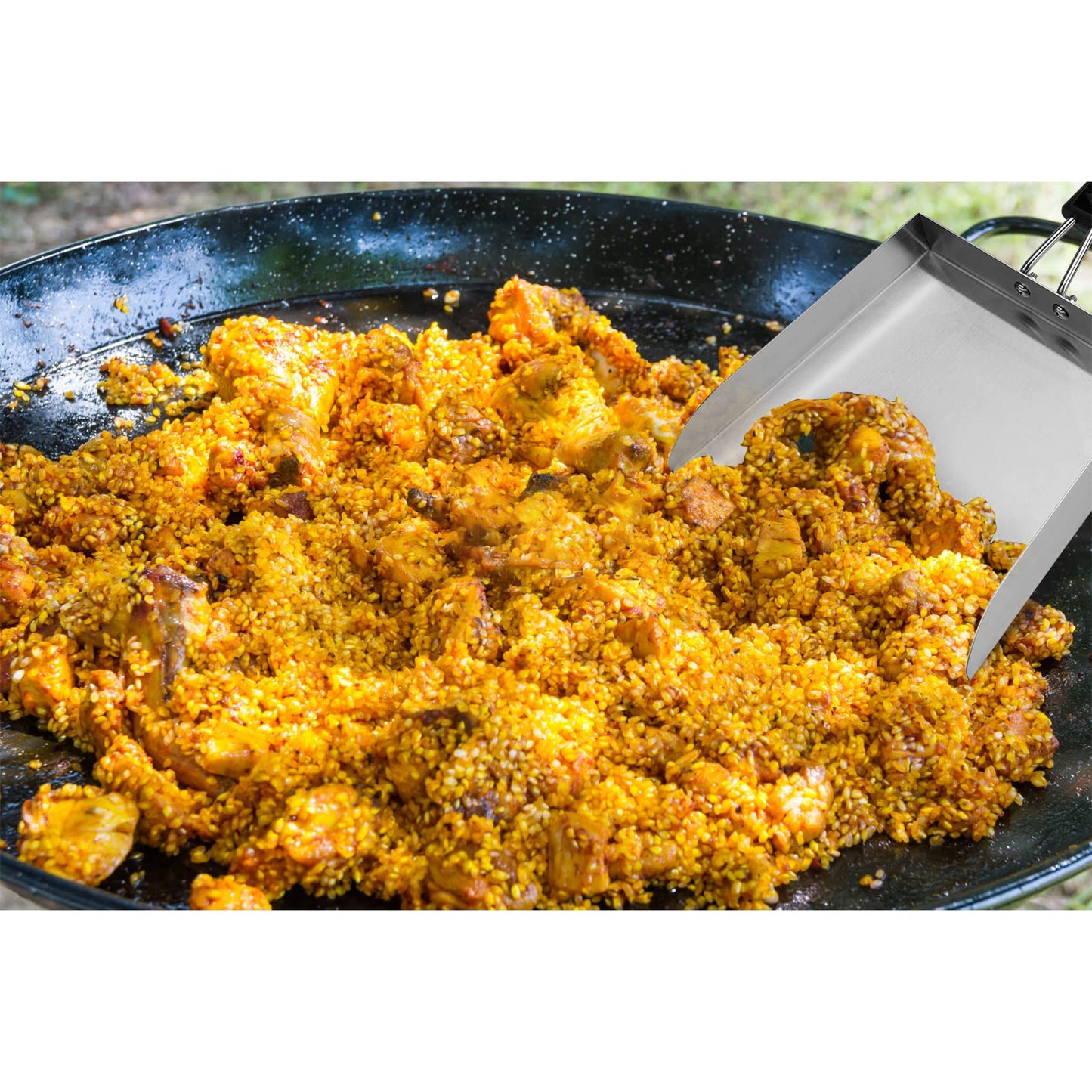 Stanbroil Stainless Steel Griddle Mover Smash Burger Food Shovel Grill Spatula Great for Stir Fry and Move Food, 13" - CookCave