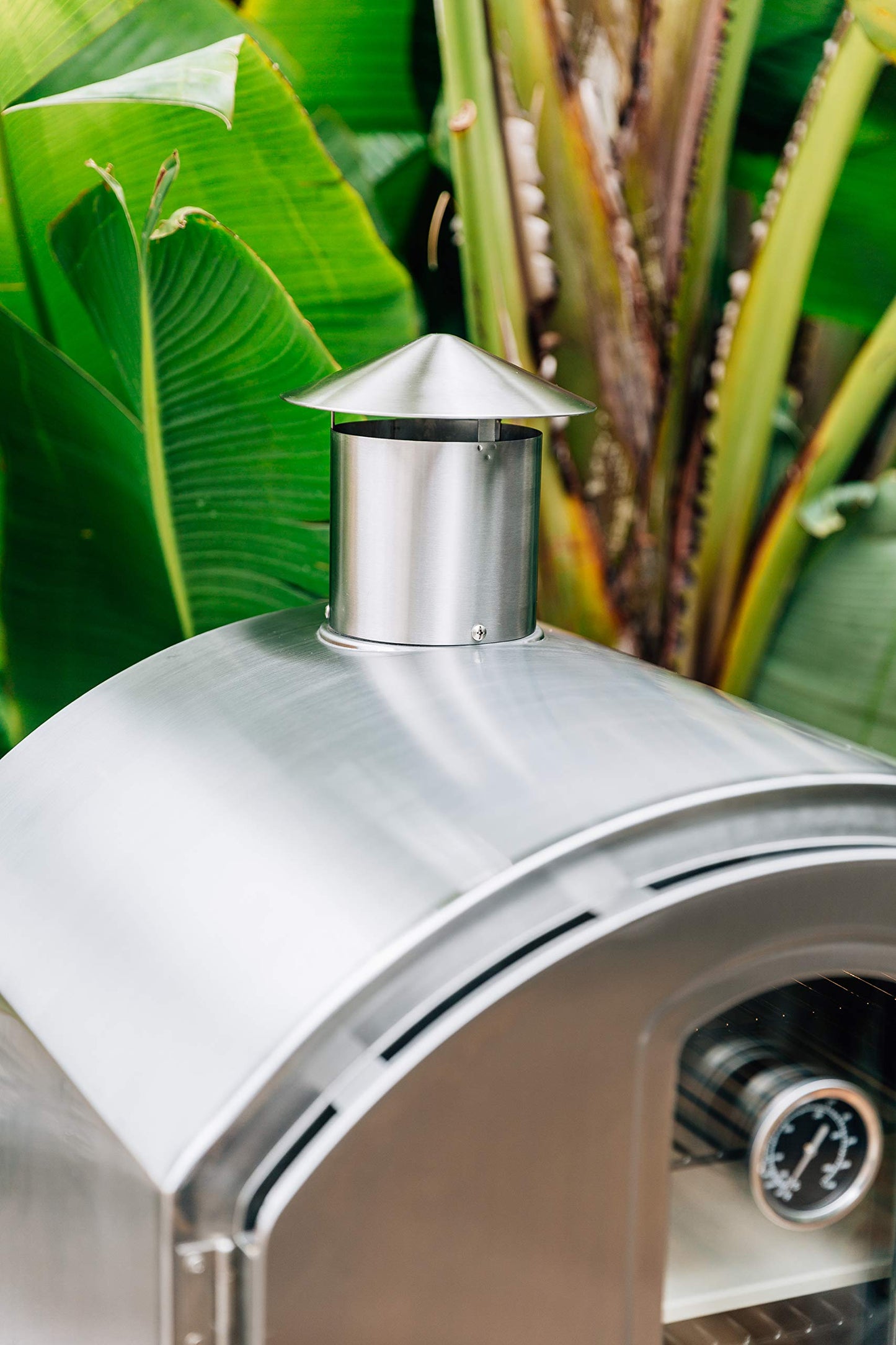 Summerset 'The Oven' Outdoor Built-in or Counter Top Large Capacity Gas Oven with Pizza Stone and Smoker Box, 304 Stainless Steel Construction, Liquid Propane - CookCave