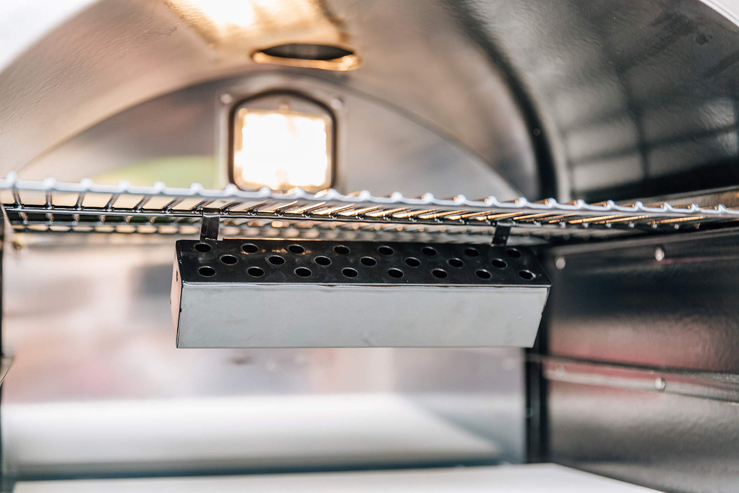 Summerset 'The Oven' Outdoor Built-in or Counter Top Large Capacity Gas Oven with Pizza Stone and Smoker Box, 304 Stainless Steel Construction, Liquid Propane - CookCave