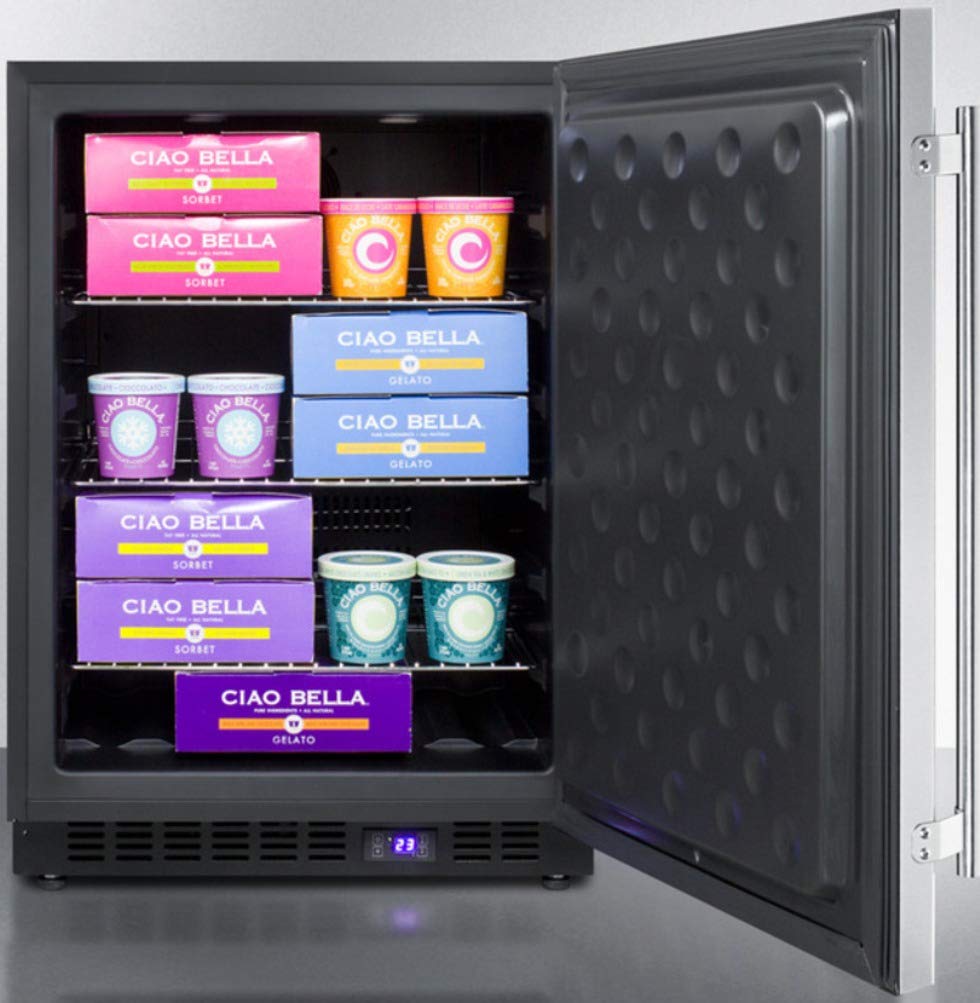 Summit SPFF51OS Outdoor Undercounter Freezer, Stainless Steel - CookCave