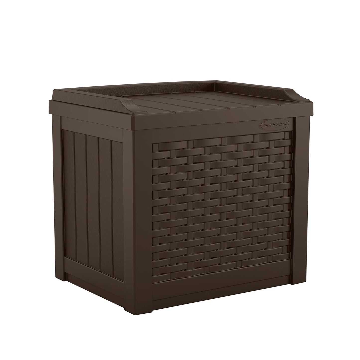 Suncast 22 Gallon Small Resin Storage Seat, Java, SSW600J - CookCave