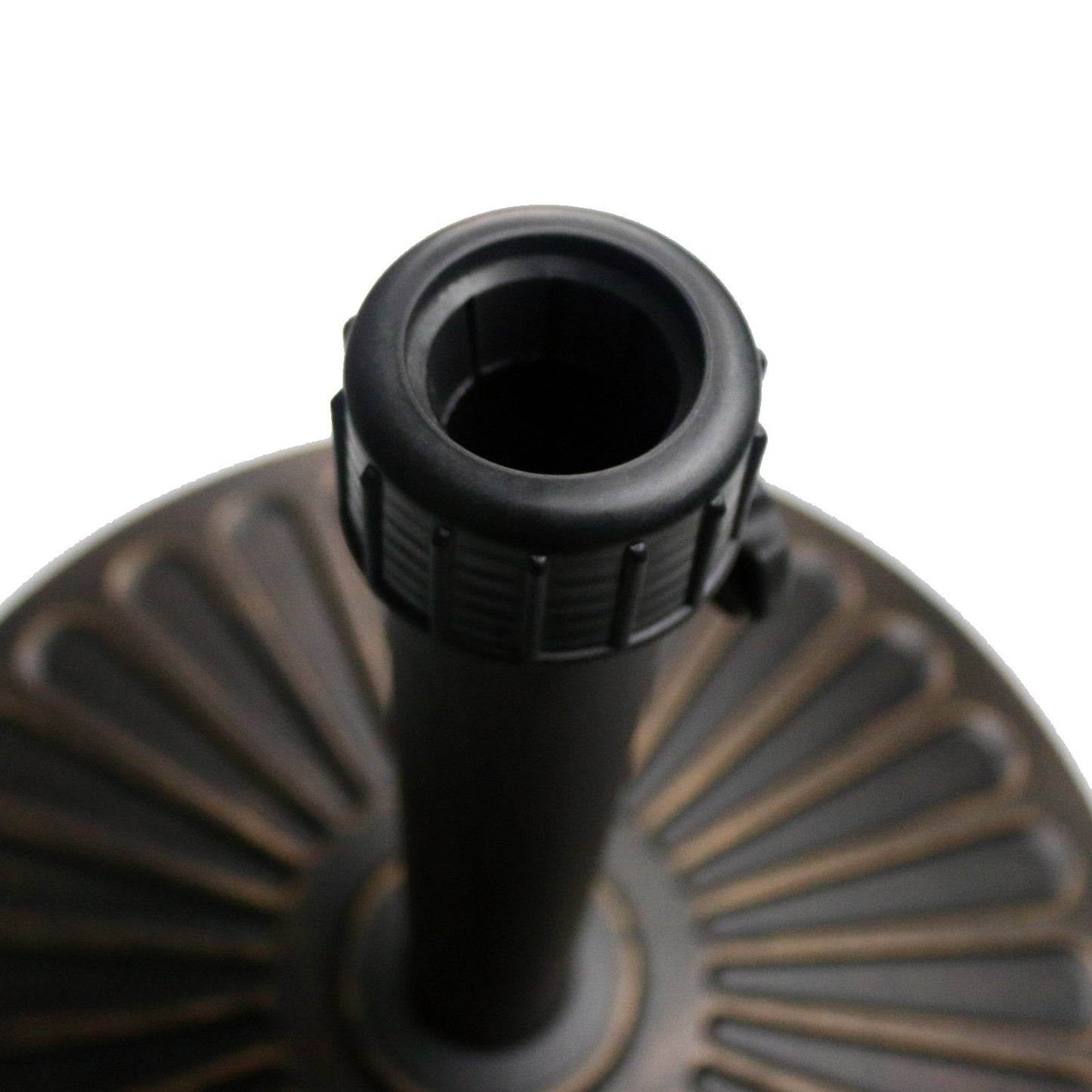 Sunnyglade 18" 30.2-lbs Heavy Duty Round Antiqued Umbrella Base for Patio, Outdoor - Bronze - CookCave