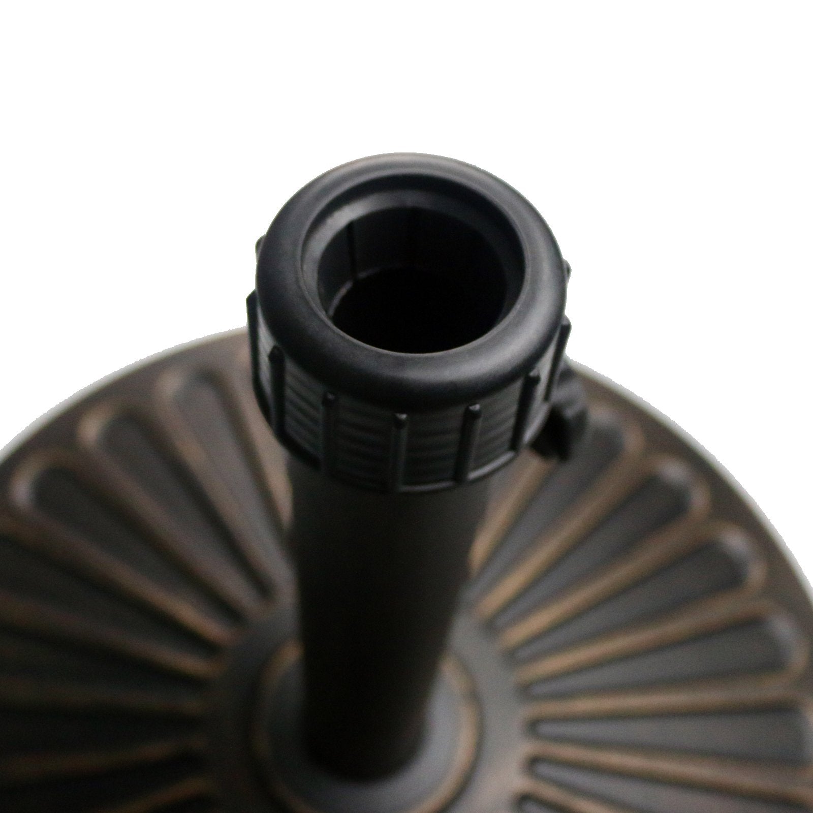 Sunnyglade 18" 30.2-lbs Heavy Duty Round Antiqued Umbrella Base for Patio, Outdoor - Bronze - CookCave