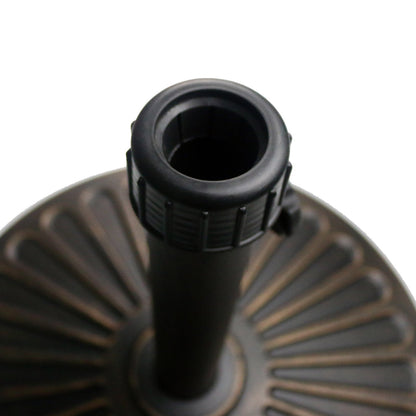 Sunnyglade 18" 30.2-lbs Heavy Duty Round Antiqued Umbrella Base for Patio, Outdoor - Bronze - CookCave