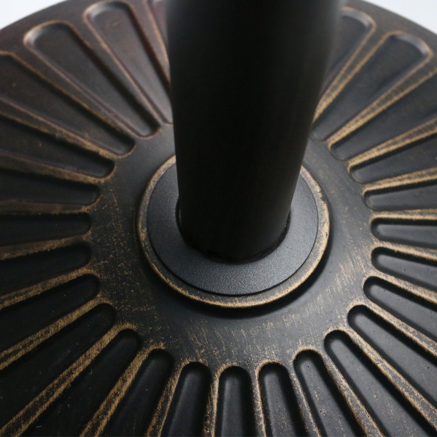 Sunnyglade 18" 30.2-lbs Heavy Duty Round Antiqued Umbrella Base for Patio, Outdoor - Bronze - CookCave