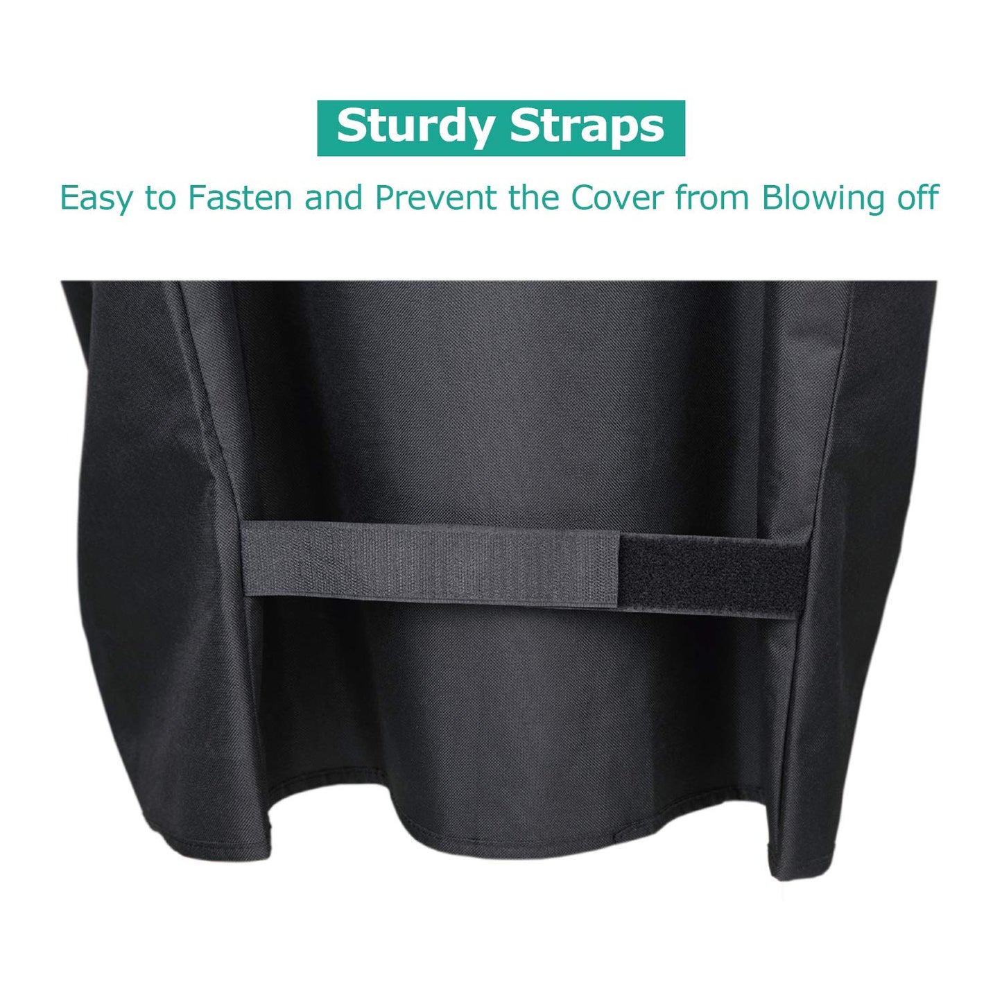 SunPatio Outdoor Heavy Duty Waterproof Grill Cover Compatible with Traeger 34 Series Wood Pellet Grill and Smoker, Texas and More, Full Length Barbecue Cover, All Weather Protection, Black - CookCave