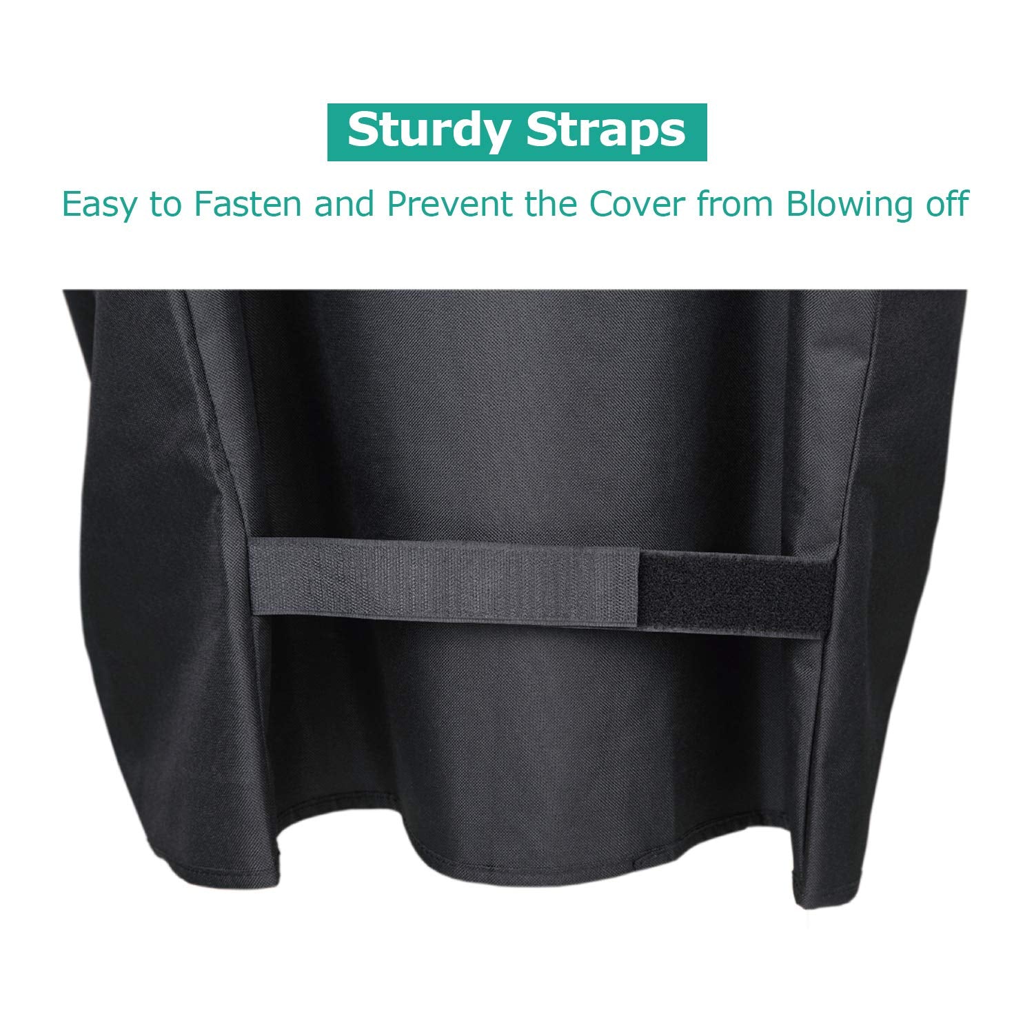 SunPatio Outdoor Heavy Duty Waterproof Grill Cover Compatible with Traeger 34 Series Wood Pellet Grill and Smoker, Texas and More, Full Length Barbecue Cover, All Weather Protection, Black - CookCave