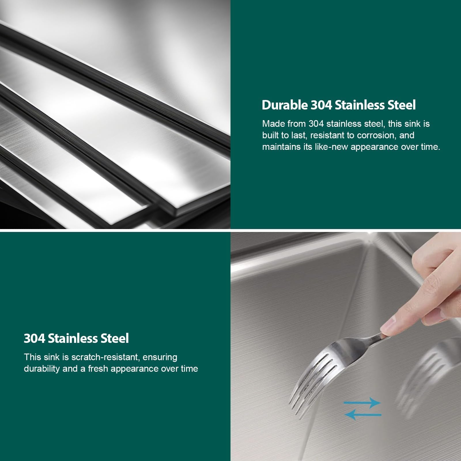 Talllor Outdoor Kitchen Sink - 21 x 20 x 9 Inch Outdoor Sink Workstation 16 Gauge Stainless Steel Drop in Kitchen Sinks Single Bowl Small Bar Sinks with Cover #TLT-0030 - CookCave