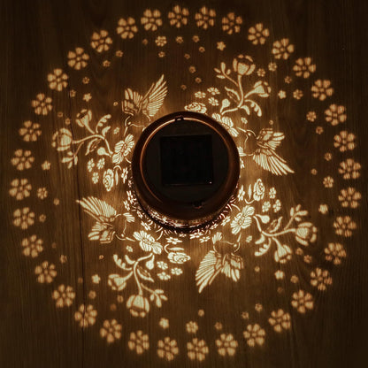 Tepaken Solar Lanterns Outdoor Waterproof Hummingbird Garden Decor Gifts for Women Mom Grandma Hanging Solar Lights Metal Solar Decoration Outside for Yard, Patio, Backyard, Porch - CookCave