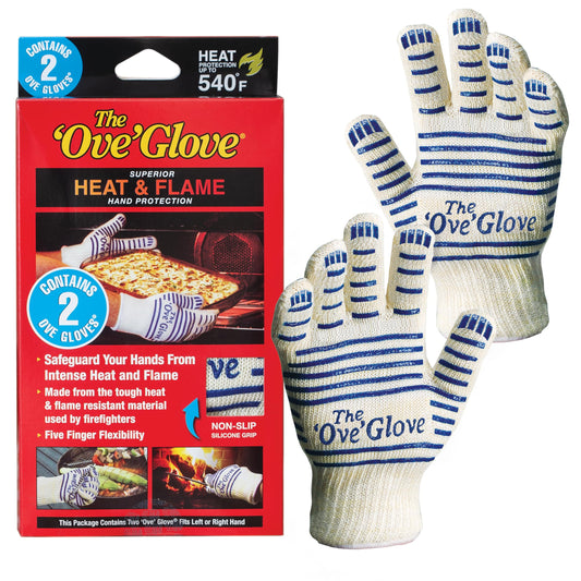 The Ove Glove - Superior Heat & Flame Hand Protection - 2 Pack Glove - CookCave