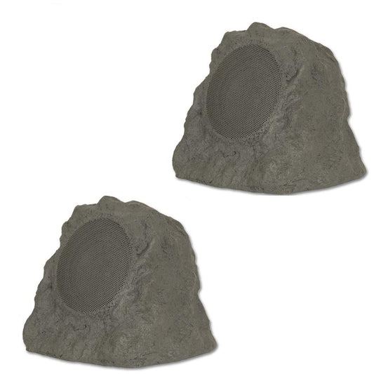 Theater Solutions B43GR Fully Wireless 120 Watt Rechargeable Battery Bluetooth Rock Speaker Pair Slate Grey Link Up to 99 Speakers Wirelessly, Slate Gray - CookCave