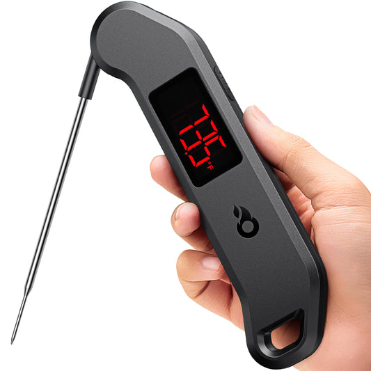 ThermoMaven Meat Thermometer Digital, 1 Sec Instant Read Food Thermometer for Cooking, ±0.5℉ Accuracy, Kitchen Gadgets for BBQ/Smoker, Grilling Accessories, LED Screen, Gifts for Him Dad, Fathers Day - CookCave