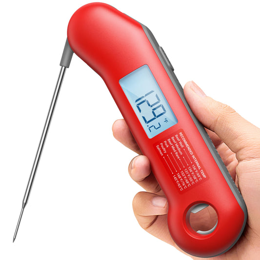 ThermoMaven Professional Meat Thermometer Digital, Ultra-Fast 0.5 Sec Instant Read, NIST Certified ±0.5°F Accuracy, 100% Waterproof, Auto-Rotating Backlit Display, Lift-to-Wake, for BBQ/Cooking/Candy - CookCave