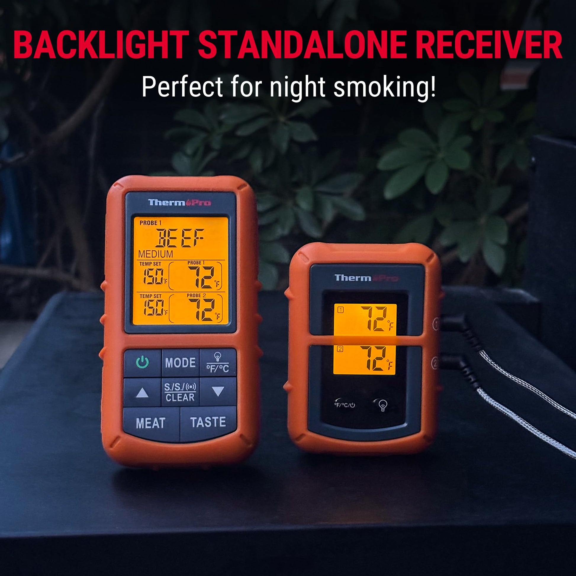 ThermoPro TP20 500FT Wireless Meat Thermometer with Dual Meat Probe, Digital Cooking Food Meat Thermometer Wireless for Smoker BBQ Grill Thermometer Turkey Thermometer, Fathers Day Gift - CookCave