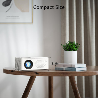 TMY Mini Projector, Upgraded Bluetooth Projector with Screen, 1080P Full HD Portable Projector, Movie Projector Compatible with TV Stick Smartphone/HDMI/USB, indoor & outdoor use - CookCave