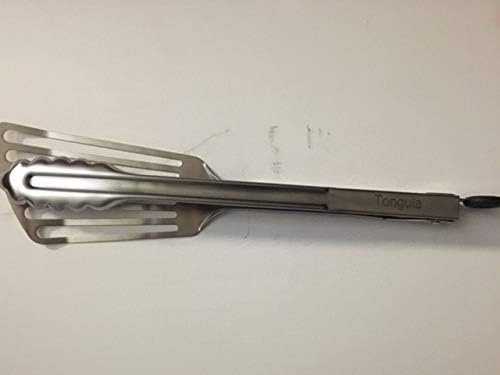 Tongula, Stainless Steel, 12", spatula,tongs, bbq,grilling, blackstone griddle, saute, fish spatula,fish turner, burgers, backyard,PATENT PENDING - CookCave