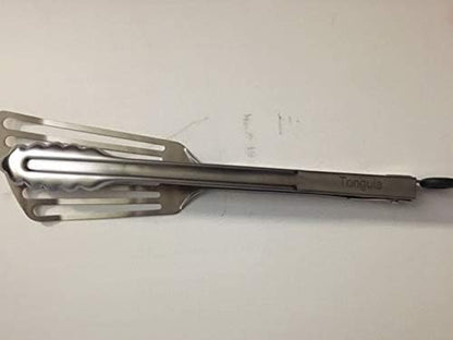 Tongula, Stainless Steel, 12", spatula,tongs, bbq,grilling, blackstone griddle, saute, fish spatula,fish turner, burgers, backyard,PATENT PENDING - CookCave