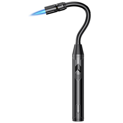 TOPKAY Torch Lighter Refillable Butane Lighter Long Flexible Neck Multipurpose Lighter for Candles Grill BBQ Fireplaces Kitchen Camping (No Prefilled) - CookCave