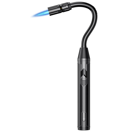 TOPKAY Torch Lighter Refillable Butane Lighter Long Flexible Neck Multipurpose Lighter for Candles Grill BBQ Fireplaces Kitchen Camping (No Prefilled) - CookCave