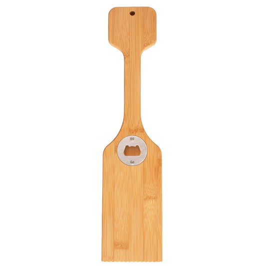 Totally Bamboo BBQ Grill Scraper with Bottle Opener - CookCave
