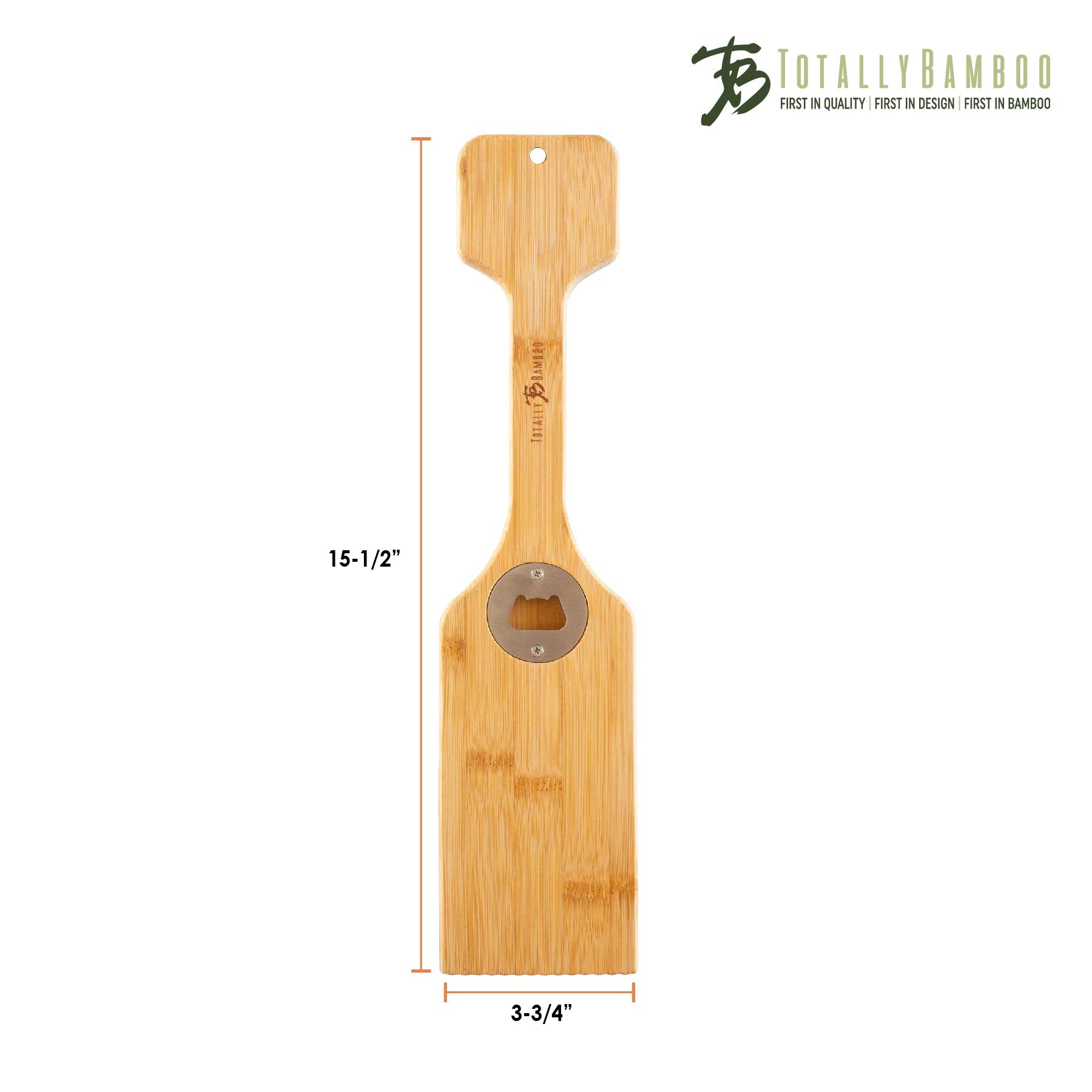 Totally Bamboo BBQ Grill Scraper with Bottle Opener - CookCave