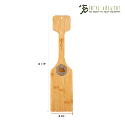 Totally Bamboo BBQ Grill Scraper with Bottle Opener - CookCave
