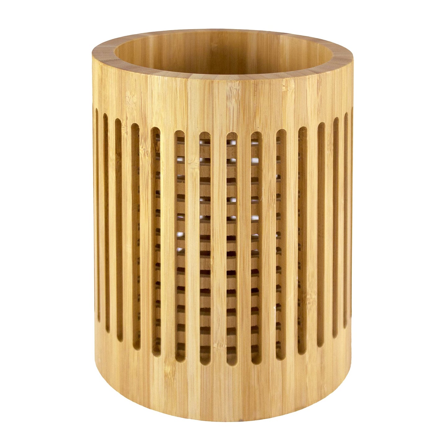 Totally Bamboo Lattice Kitchen Utensil Holder, 5" x 5"x 7" - CookCave