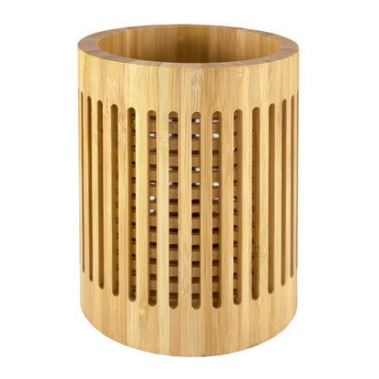 Totally Bamboo Lattice Kitchen Utensil Holder, 5" x 5"x 7" - CookCave