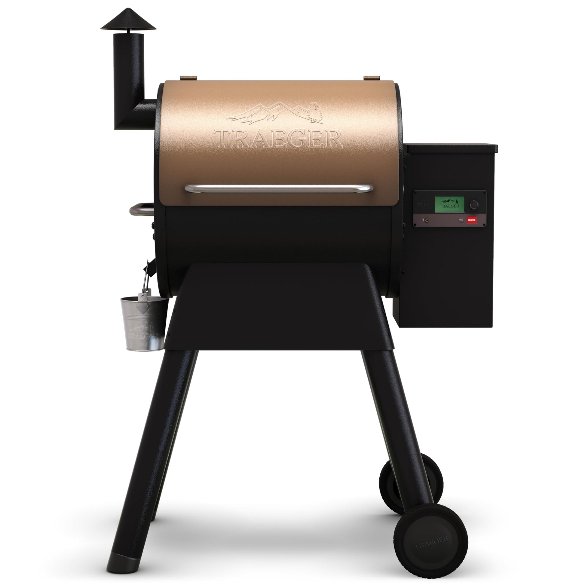Traeger Grills Pro 575 Wood Pellet Smoker and Grill, WiFi and App Enabled Electric Smoker, 6-in-1 BBQ and Pellet Grill, 572 Square Inches of Grilling Area, 500 Degree Max Temperature, Bronze Finish - CookCave
