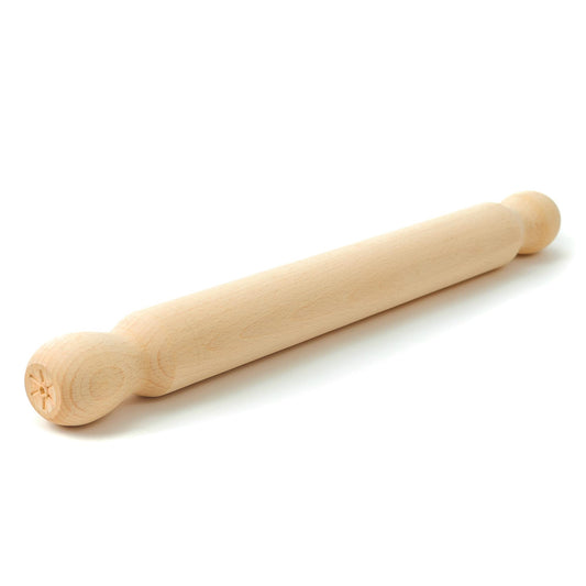 Tuuli Kitchen – French Wooden Rolling Pin, Baking Roller for Rolling Out Pizza, Pasta, Puff and Other Doughs, 40 x 4 cm - CookCave