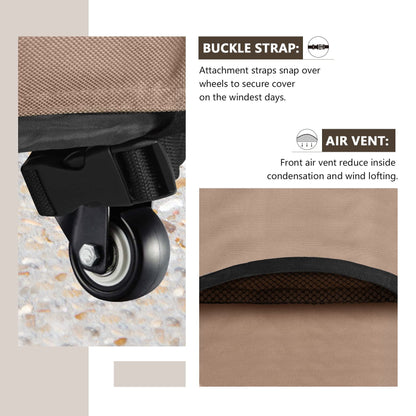 ULTCOVER Waterproof Grill Cover 52 inch, Heavy Duty BBQ Cover for 2-4 Burners Outdoor Gas Barbecue Grill - CookCave