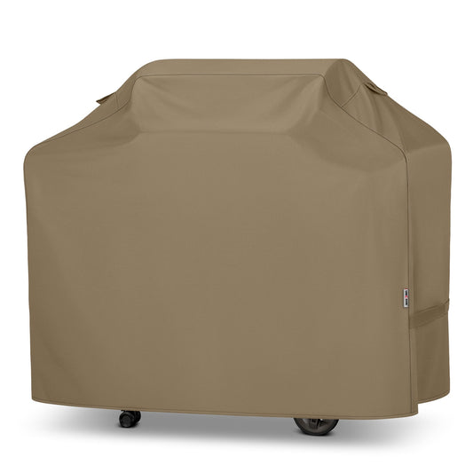 Unicook 55 Inch Grill Cover for Outdoor Grill, Heavy Duty Waterproof Gas BBQ Cover with Sealed Seam, Rip and Fade Resistant Barbecue Covering for Weber Nexgrill Charbroil, Neutral Taupe - CookCave