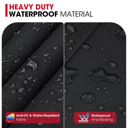 Unicook 58 Inch Grill Cover for Weber Genesis II, LX 300 Series and Genesis 300 Series Gas Grills, Heavy Duty Waterproof Fade Resistant BBQ Cover, All Weather Protection, Compared to Weber 7130 - CookCave