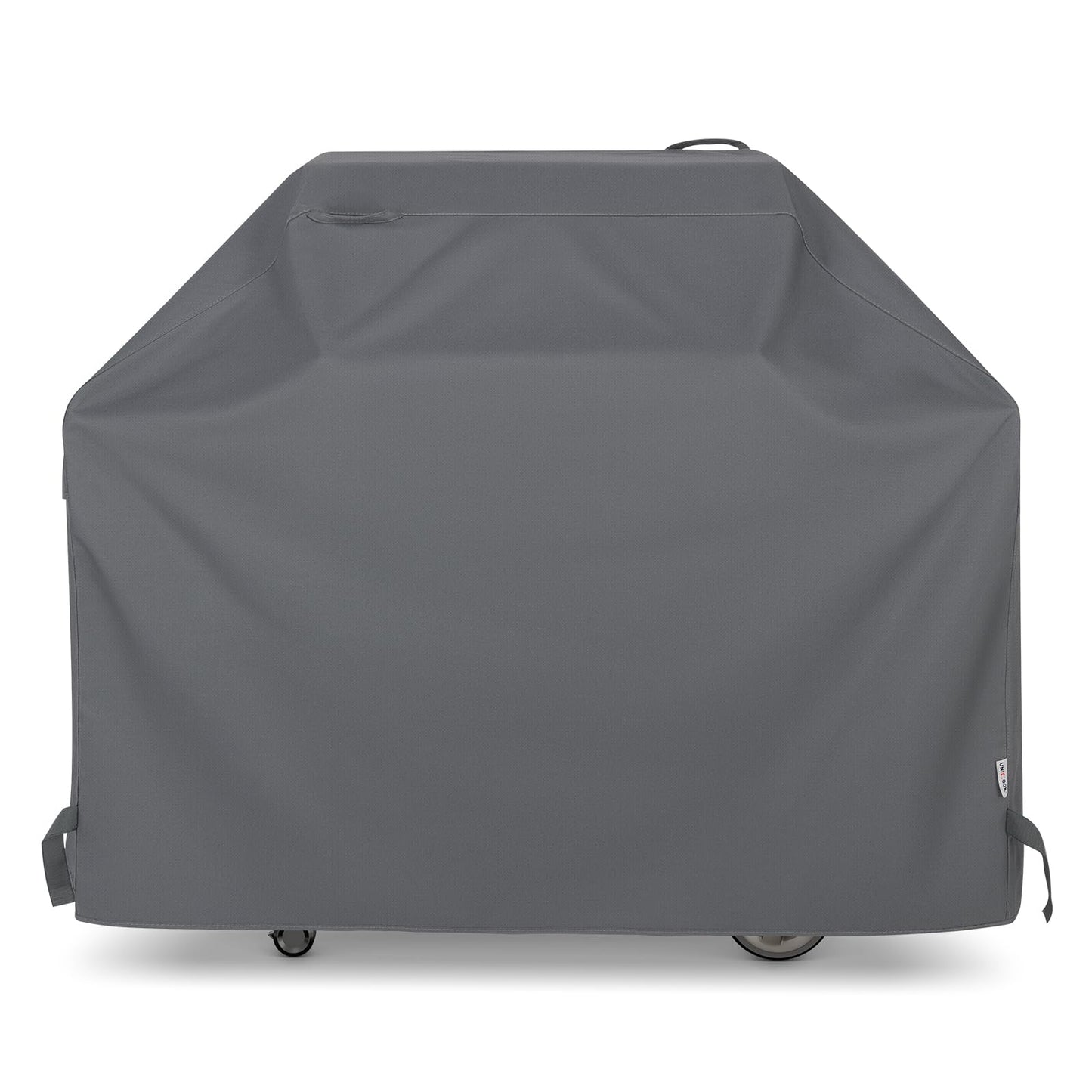 Unicook Gas Grill Cover for Outdoor Grill, 60 Inch BBQ Cover, Heavy Duty Waterproof, Fade Resistant Barbecue Protector Compatible with Weber Char-Broil Nexgrill BBQs up to 58" Wide, Gray - CookCave