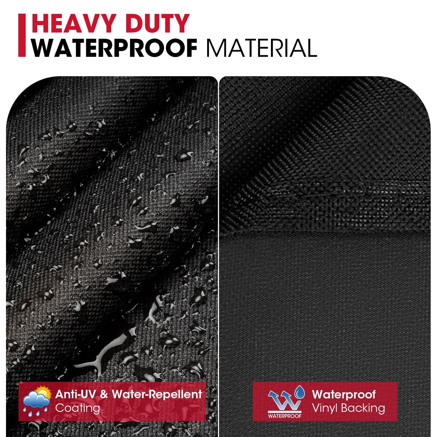 Unicook Grill Cover 55 Inch for Outdoor Grill, Heavy Duty, Waterproof, Fade Resistant, BBQ Cover with Handles/Straps/Air Vents, Compatible with Weber Charbroil Nexgrill Gas BBQs etc - CookCave